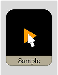 Small picture of the cursor hovering over one of the samples on our Gallery page.